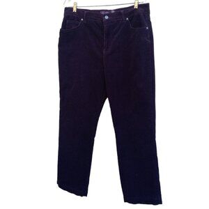 Gloria Vanderbilt purple stretch corduroy jeans sz 16 Short 16P